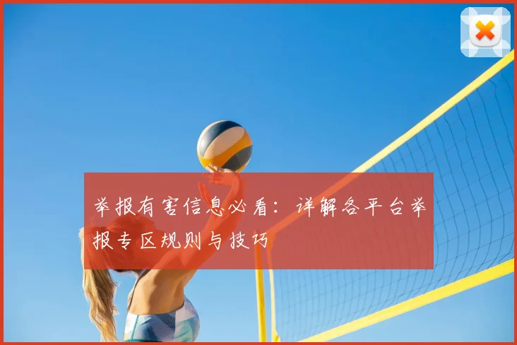 举报有害信息必看：详解各平台举报专区规则与技巧